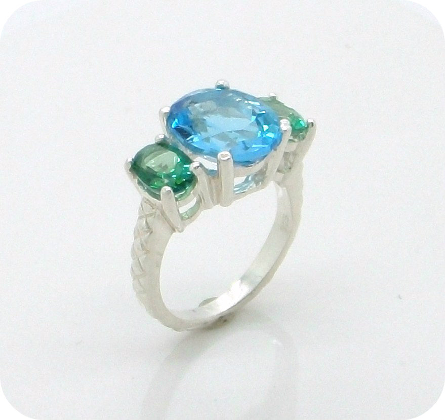 Three Gemstone Ring