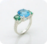 Three Gemstone Ring