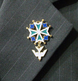 Enamel Huguenot Cross