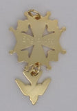 Enamel Huguenot Cross