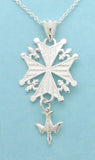 Silver "Legacy" Huguenot Cross