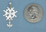 Small Huguenot Cross Bundle in Sterling Silver