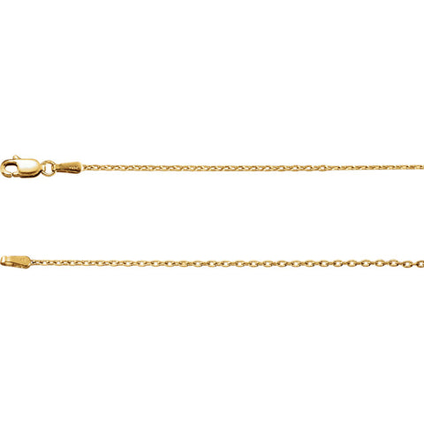 Gold Cable Chain with Lobster Clasp