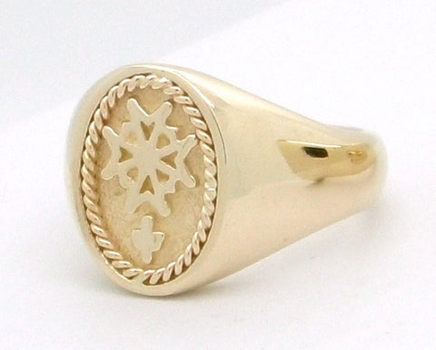 Ladies Huguenot Cross Ring