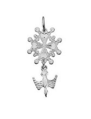 Petite Silver Huguenot Cross