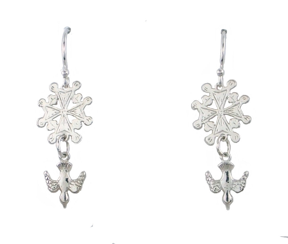 Huguenot Cross Earrings