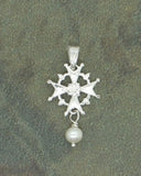 Silver "Huguenot Rose" Cross