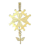 Medium Gold Huguenot Cross