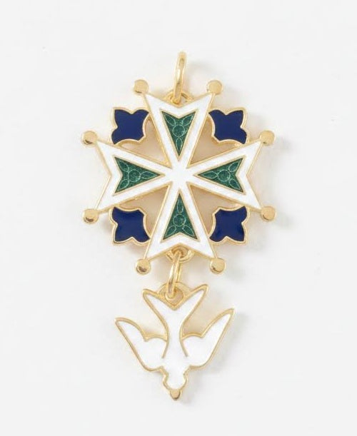 35 Enamel Cross Pendants