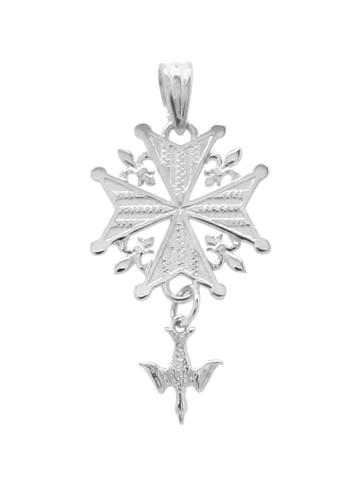 "Heritage" Silver Huguenot Cross Pendant