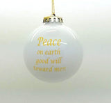 Huguenot Cross Ball Ornament