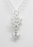 "Petite" Silver Huguenot Cross