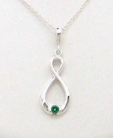 Infinity Gemstone Necklace
