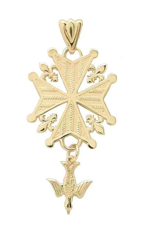 Gold "Legacy" Huguenot Cross