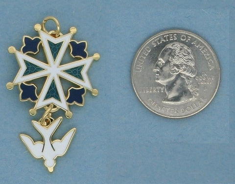 Enamel Huguenot Cross Necklace – Chuck Norton Designs