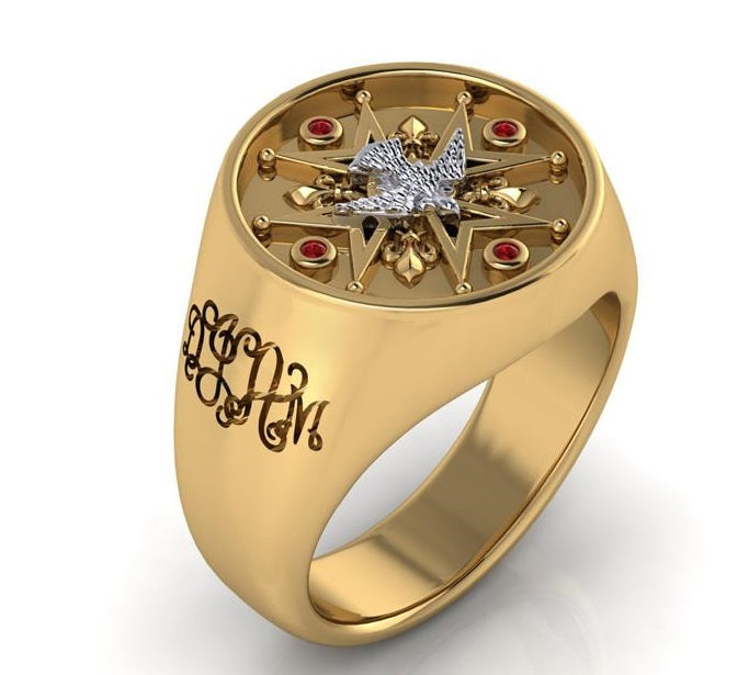 Custom Family Ring in 14K Gold