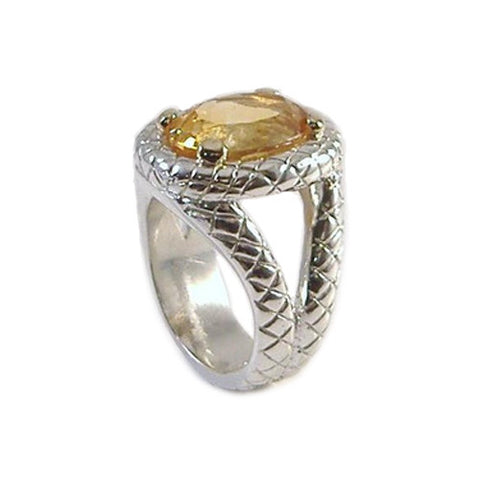 "Karina" Ring in Sterling and 18K Gold