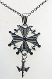 "Heritage" Silver Huguenot Cross Pendant