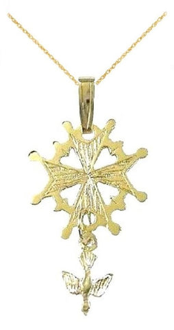 Special order Small Huguenot Cross and chain