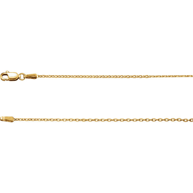 14K Gold Cable Chain with Lobster Clasp