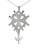 Medium Silver Huguenot Cross